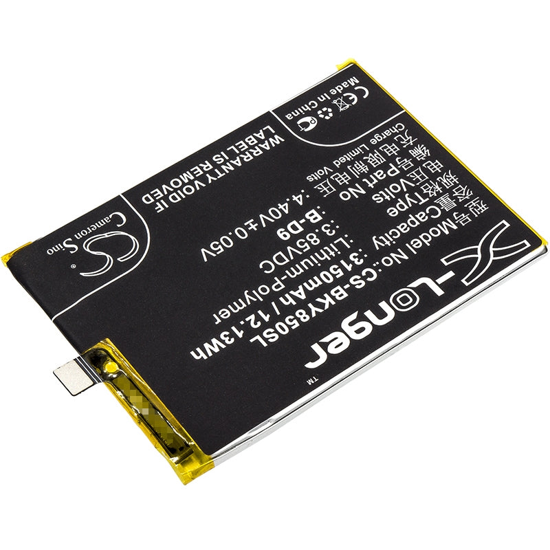 Li-Polymer Battery fits Bbk, vivo y85, vivo y85 dual sim, vivo y85 dual sim td-lte 3.85V, 3150mAh Mobile & SmartPhone Cameron Sino Technology Limited