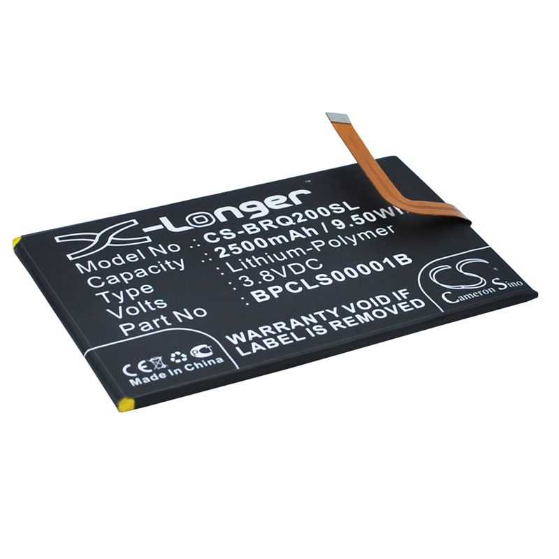 Li-polymer Battery Fits Blackberry, Classic, Classic 4g, Kopi 3.8v, 2500mah Mobile & SmartPhone Cameron Sino Technology Limited