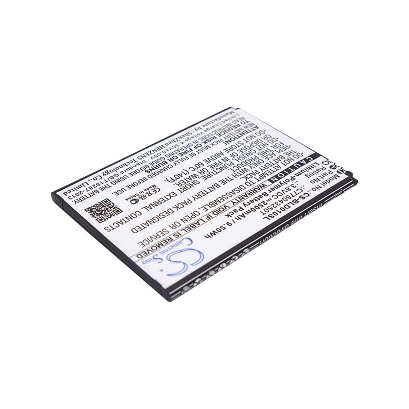Li-polymer Battery Fits Blu, D0010uu, Dash X Lte D0010u 3.8v, 2500mah Mobile & SmartPhone Cameron Sino Technology Limited