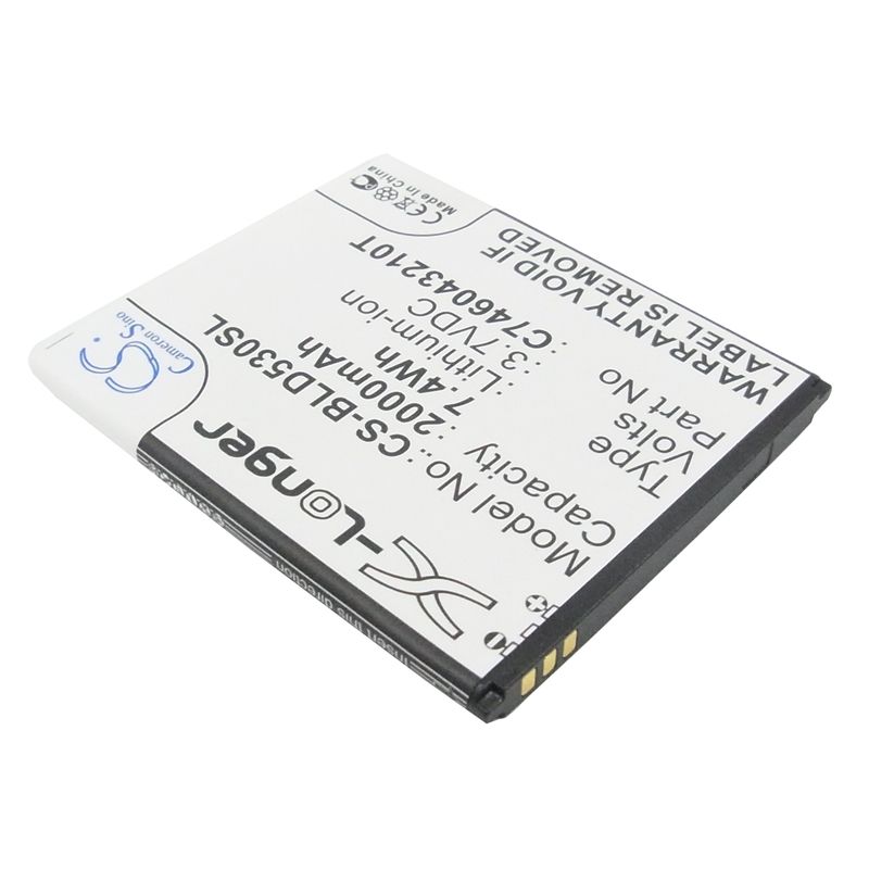 Li-polymer Battery Fits Blu, D010, D010u, D530 3.7v, 2000mah Mobile & SmartPhone Cameron Sino Technology Limited