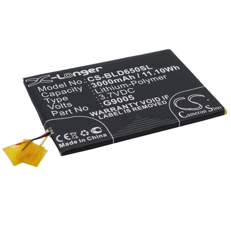 Li-polymer Battery Fits Blu, D650, D650a, D650i 3.7v, 3000mah Mobile & SmartPhone Cameron Sino Technology Limited