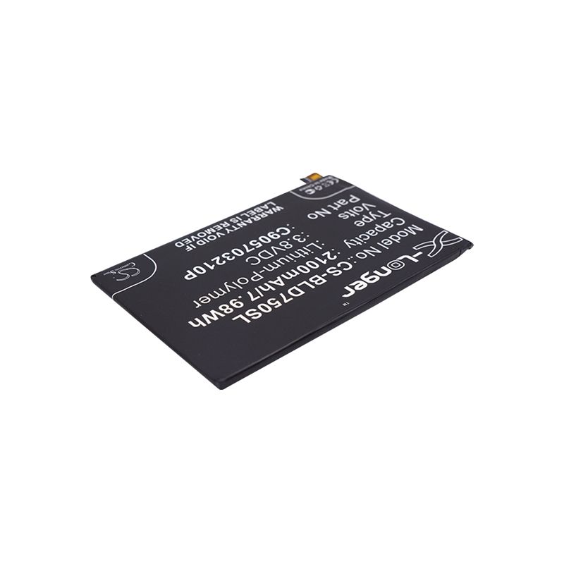 Li-polymer Battery Fits Blu, D750l, D750u, Studio X 3.8v, 2100mah Mobile & SmartPhone Cameron Sino Technology Limited