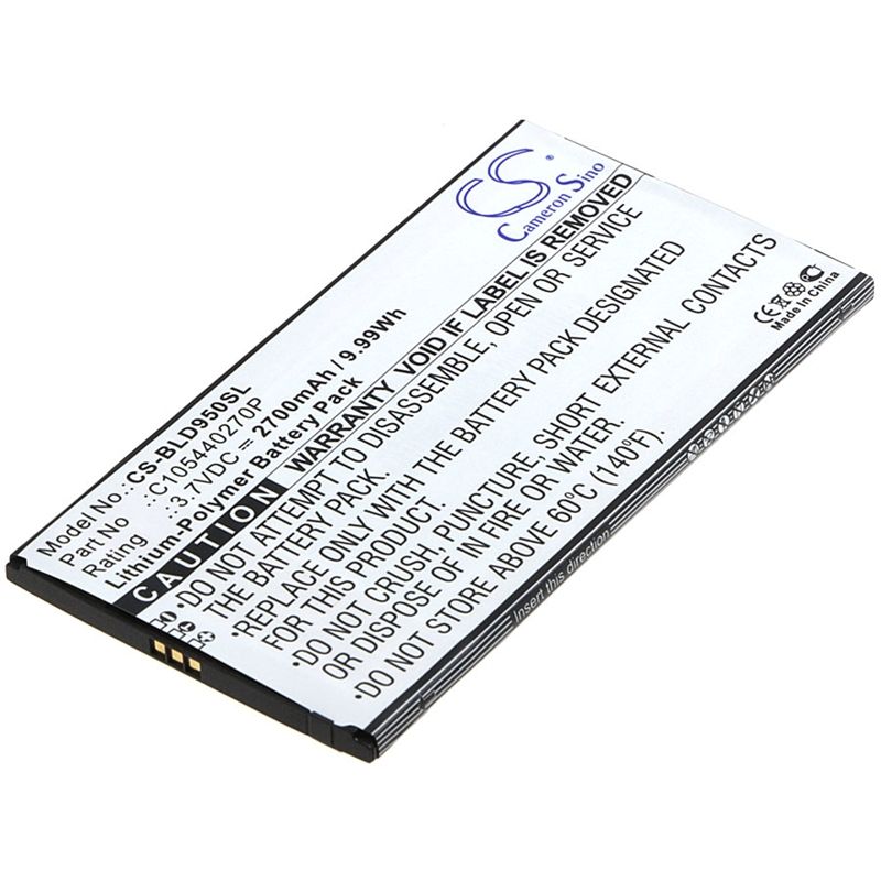 Li-polymer Battery Fits Blu, D950, D950l, D950u 3.7v, 2700mah Mobile & SmartPhone Cameron Sino Technology Limited