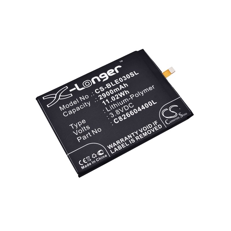 Li-polymer Battery Fits Blu, E010q, E030us, Energy X 3.8v, 2900mah Mobile & SmartPhone Cameron Sino Technology Limited