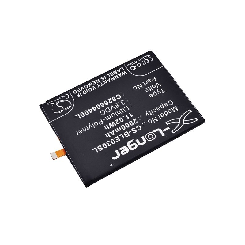 Li-polymer Battery Fits Blu, E010q, E030us, Energy X 3.8v, 2900mah Mobile & SmartPhone Cameron Sino Technology Limited