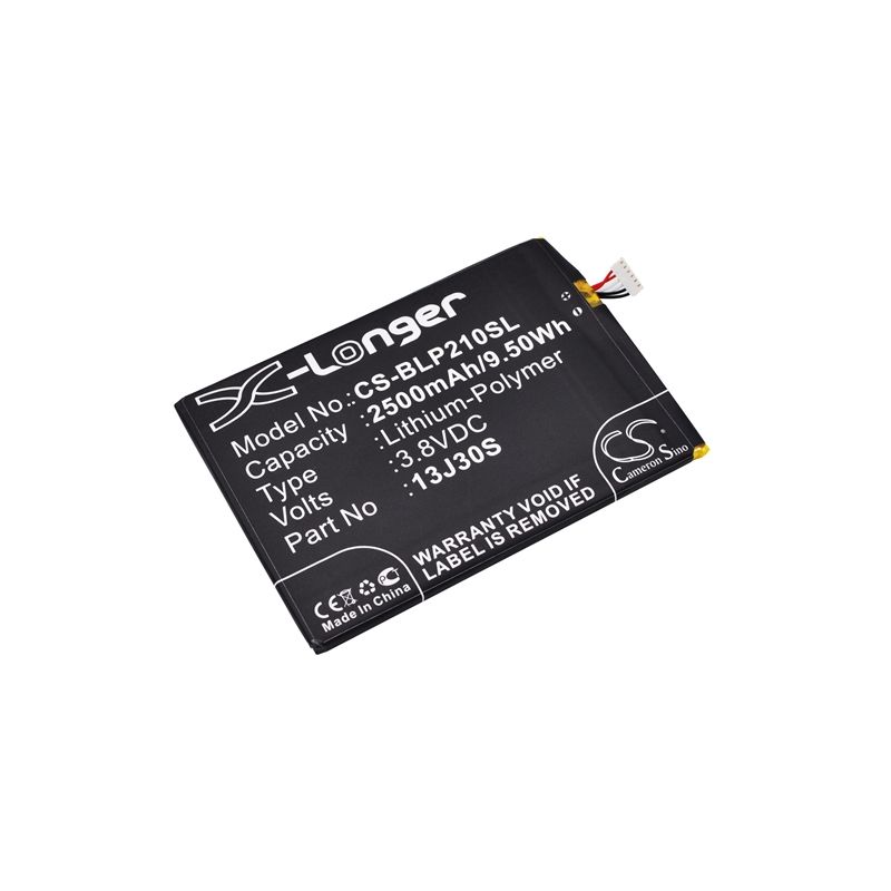 Li-Polymer Battery fits Blu, l210a, l210i, life pro 3.8V, 2500mAh Mobile & SmartPhone Cameron Sino Technology Limited