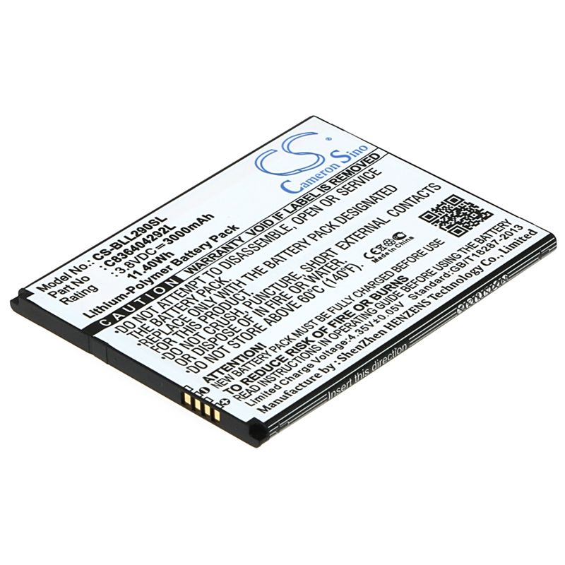 Li-Polymer Battery fits Blu, l290u, life 8 xl 3.8V, 3000mAh Mobile & SmartPhone Cameron Sino Technology Limited