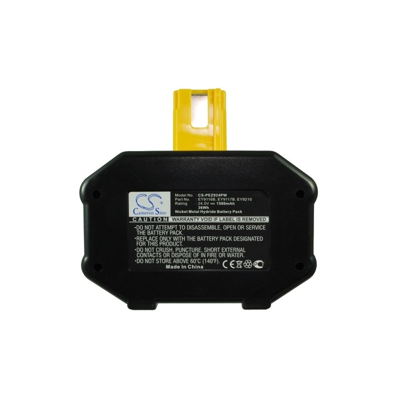 Ni-MH Battery fits National, Ey6812nqkw, Ey6812nqrw, Ey6812vqkw 24.0V, 1500mAh Power Tools Cameron Sino Technology Limited