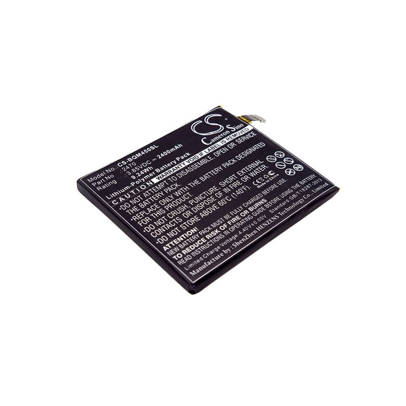 Li-Polymer Battery fits Bq, aquaris a4.5, aquaris a4.5 4g, aquaris m4.5 3.85V, 2400mAh Mobile & SmartPhone Cameron Sino Technology Limited