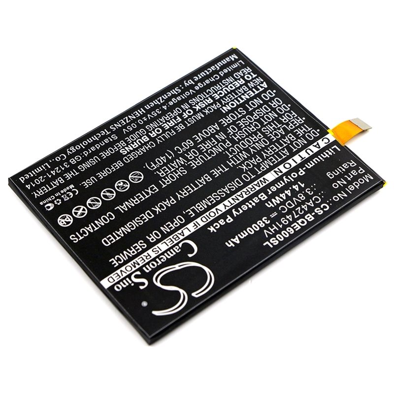 Li-Polymer Battery fits Bq, aquaris e6 3.8V, 3800mAh Mobile & SmartPhone Cameron Sino Technology Limited