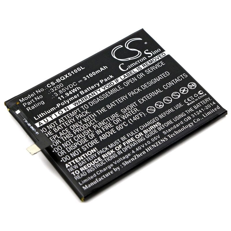 Li-polymer Battery Fits Bq, Aquaris X5 Plus 3.85v, 3100mah Mobile & SmartPhone Cameron Sino Technology Limited