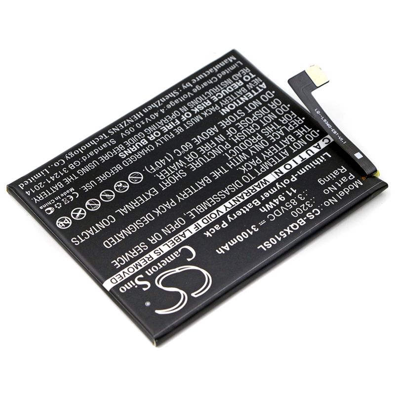 Li-polymer Battery Fits Bq, Aquaris X5 Plus 3.85v, 3100mah Mobile & SmartPhone Cameron Sino Technology Limited