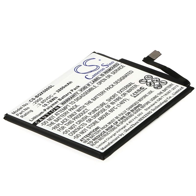 Li-Polymer Battery fits Bq, aquaris x5, aquaris x5 cyanogen edition 3.85V, 2800mAh Mobile & SmartPhone Cameron Sino Technology Limited