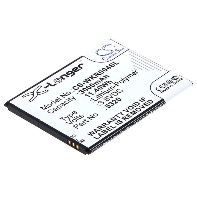 Li-Polymer Battery fits Casper, via v6, via v6x, wiko 3.8V, 3000mAh Mobile & SmartPhone Cameron Sino Technology Limited