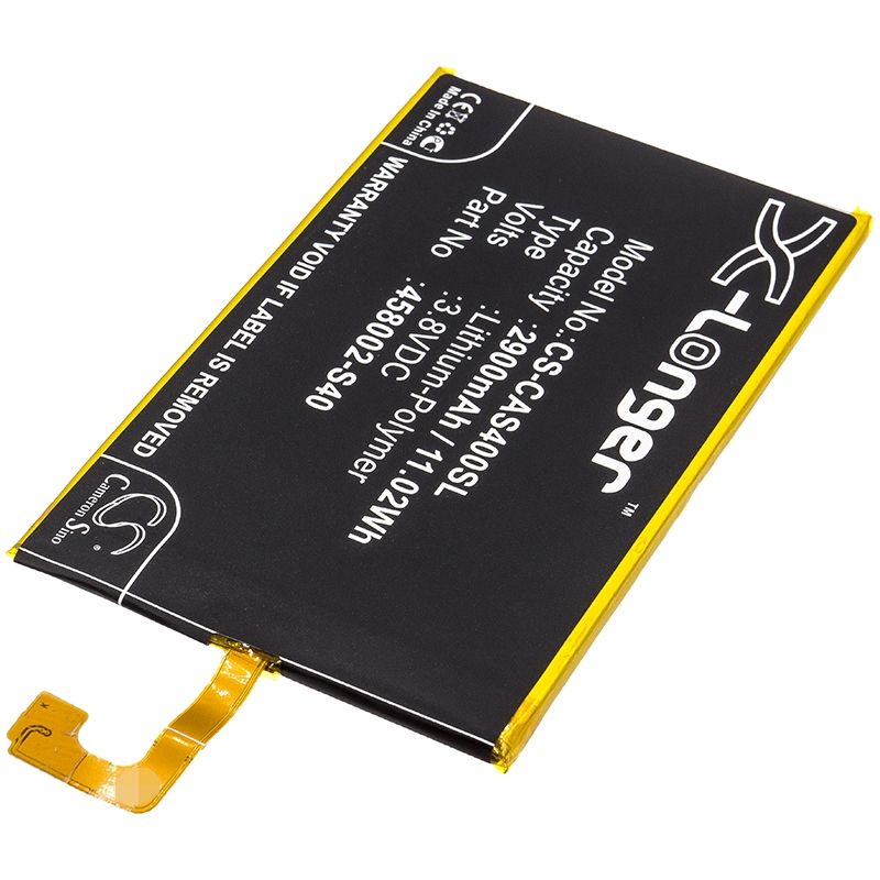 Li-Polymer Battery fits Cat, s40, caterpillar, s40 3.8V, 2900mAh Mobile & SmartPhone Cameron Sino Technology Limited