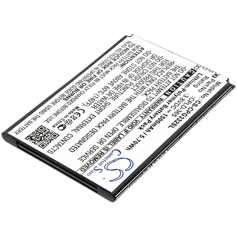 Li-Polymer Battery fits Coolpad, 3320a, rogue 4g 3.8V, 1500mAh Mobile & SmartPhone Cameron Sino Technology Limited