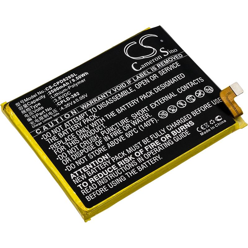 Li-Polymer Battery fits Coolpad,8298, 8298-a01, 8298-l00 3.8V, 2500mAh Mobile & SmartPhone Cameron Sino Technology Limited