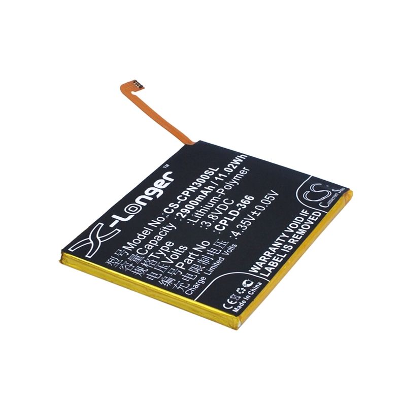 Li-Polymer Battery fits Coolpad,8676, 8676-a01, 8676-m01 3.8V, 2900mAh Communications Cameron Sino Technology Limited (Suspended)