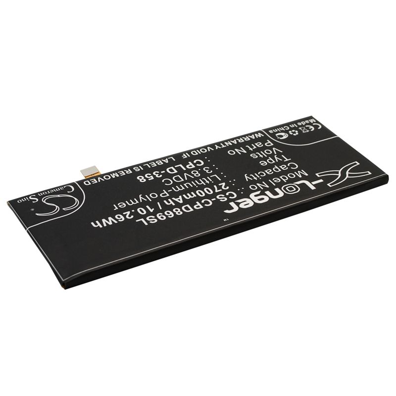 Li-Polymer Battery fits Coolpad,8690, 8690-t00, x7 3.8V, 2700mAh Mobile & SmartPhone Cameron Sino Technology Limited