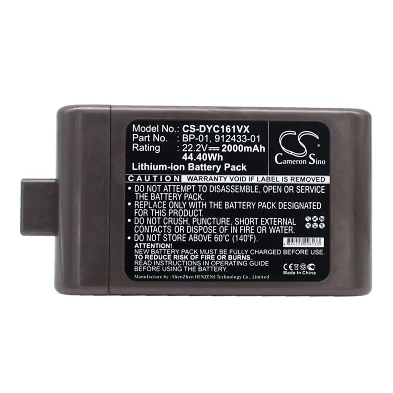 2000mah Li-ion Battery Fits Dyson, D12 Cordless Vacuum, Dc16, Dc-16 22.2v Vacuum Cameron Sino Technology Limited
