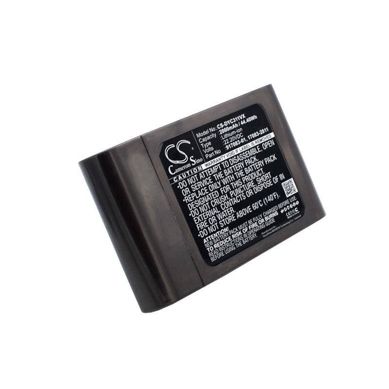 2000mah Li-ion Battery Fits Dyson, Dc31, Dc31 Animal, Dc34 22.2v Vacuum Cameron Sino Technology Limited
