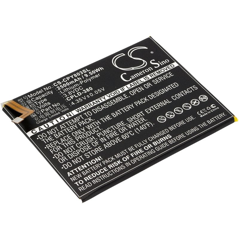 Li-Polymer Battery fits Coolpad, fengshang 3, y803-9, y91 3.8V, 2500mAh Mobile & SmartPhone Cameron Sino Technology Limited