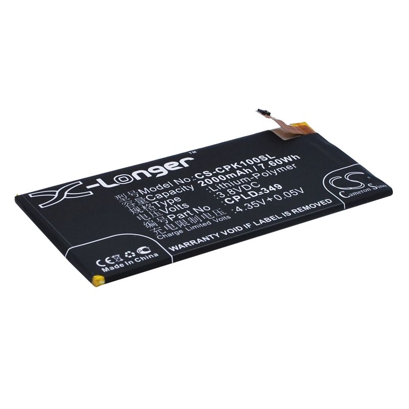 Li-Polymer Battery fits Coolpad, ivvi k1, ivvi k1-nt 3.8V, 2000mAh Communications Cameron Sino Technology Limited (Suspended)