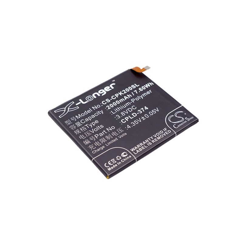 Li-Polymer Battery fits Coolpad, ivvi k2, ivvi k2-01, y72 3.8V, 2000mAh Mobile & SmartPhone Cameron Sino Technology Limited
