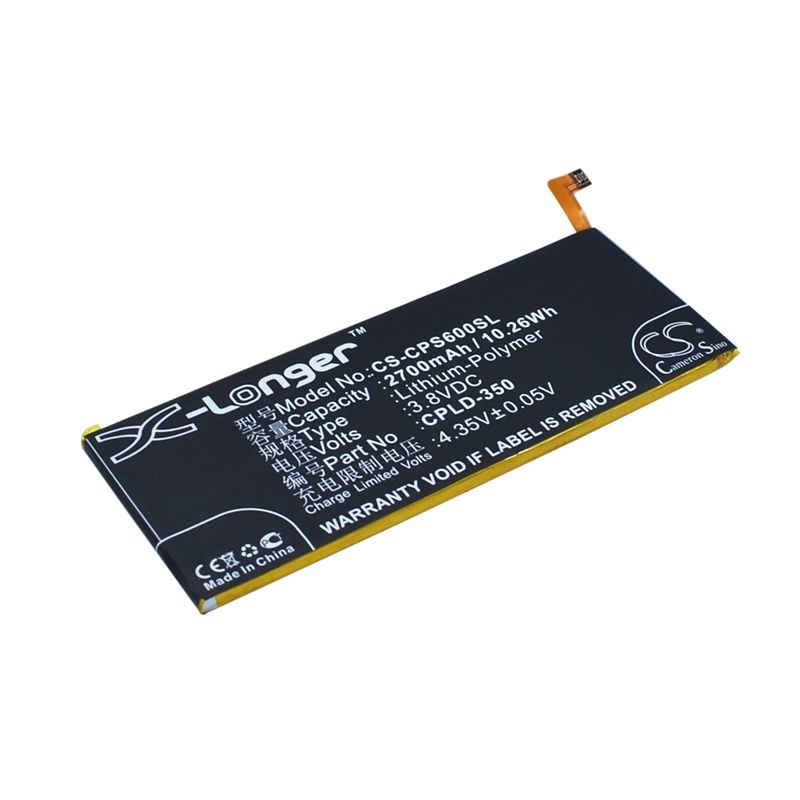 Li-Polymer Battery fits Coolpad, ivvi s6, ivvi s6-nt 3.8V, 2700mAh Mobile & SmartPhone Cameron Sino Technology Limited