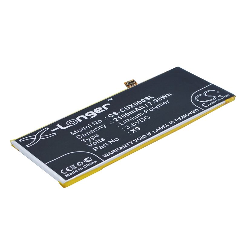 Li-Polymer Battery fits Cubot, x9, saga, x3 3.8V, 2100mAh Mobile & SmartPhone Cameron Sino Technology Limited