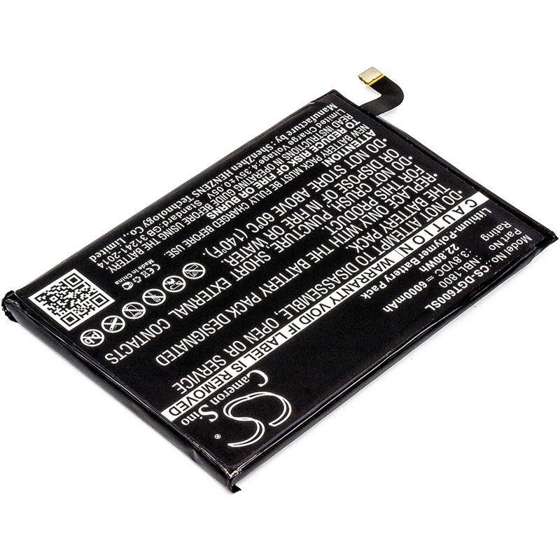 Li-Polymer Battery fits Doogee, homtom ht6, t6, t6 pro 3.8V, 6000mAh Mobile & SmartPhone Cameron Sino Technology Limited