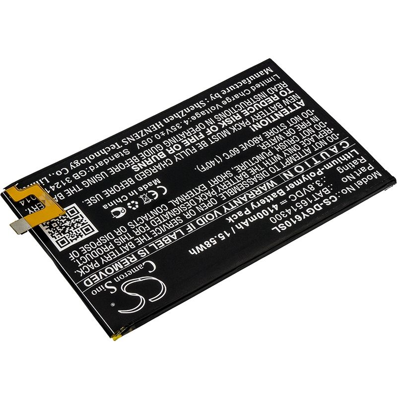 Li-Polymer Battery fits Doogee, y6 max 3.8V, 4100mAh Mobile & SmartPhone Cameron Sino Technology Limited
