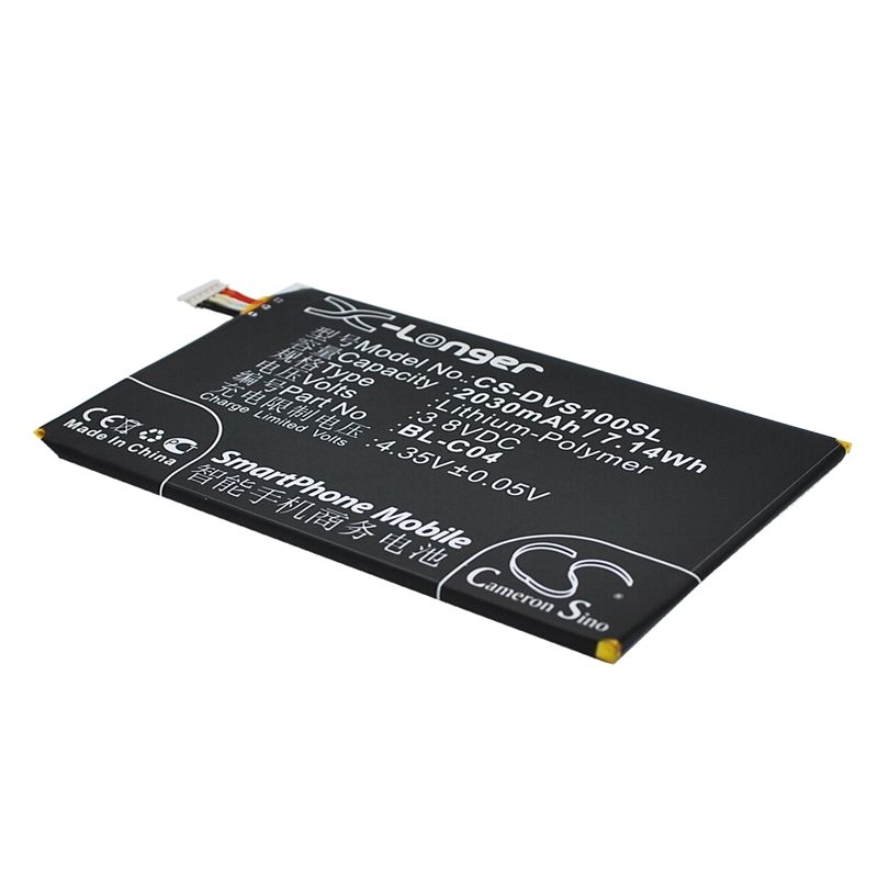 Li-Polymer Battery fits Doov, s2x 3.8V, 2030mAh Communications Cameron Sino Technology Limited (Suspended)