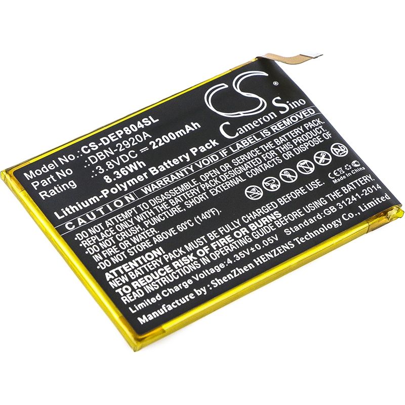 Li-Polymer Battery fits Doro,8040, dsb-0090 3.8V, 2200mAh Mobile & SmartPhone Cameron Sino Technology Limited
