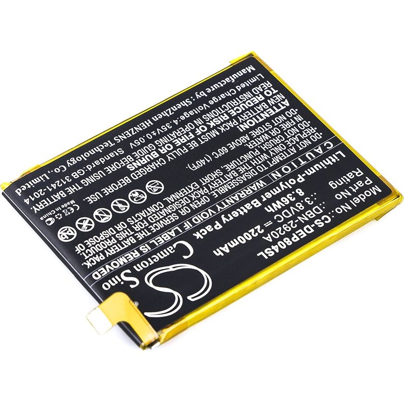 Li-Polymer Battery fits Doro,8040, dsb-0090 3.8V, 2200mAh Mobile & SmartPhone Cameron Sino Technology Limited