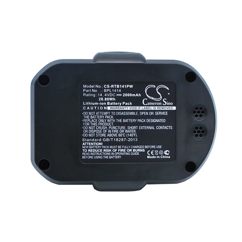 Li-ion Battery Fits Ryobi, Cdd144v22, Cddi14022nf, Lcd1402 14.4v, 2000mah Power Tools Cameron Sino Technology Limited