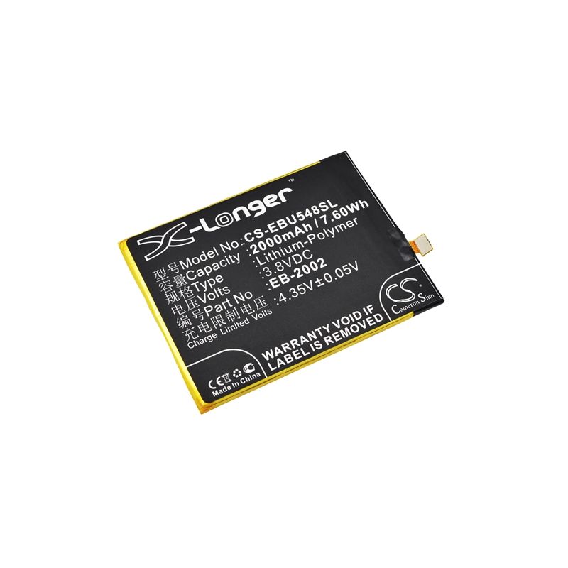Li-Polymer Battery fits Ebest, u5482 3.8V, 2000mAh Communications Cameron Sino Technology Limited (Suspended)
