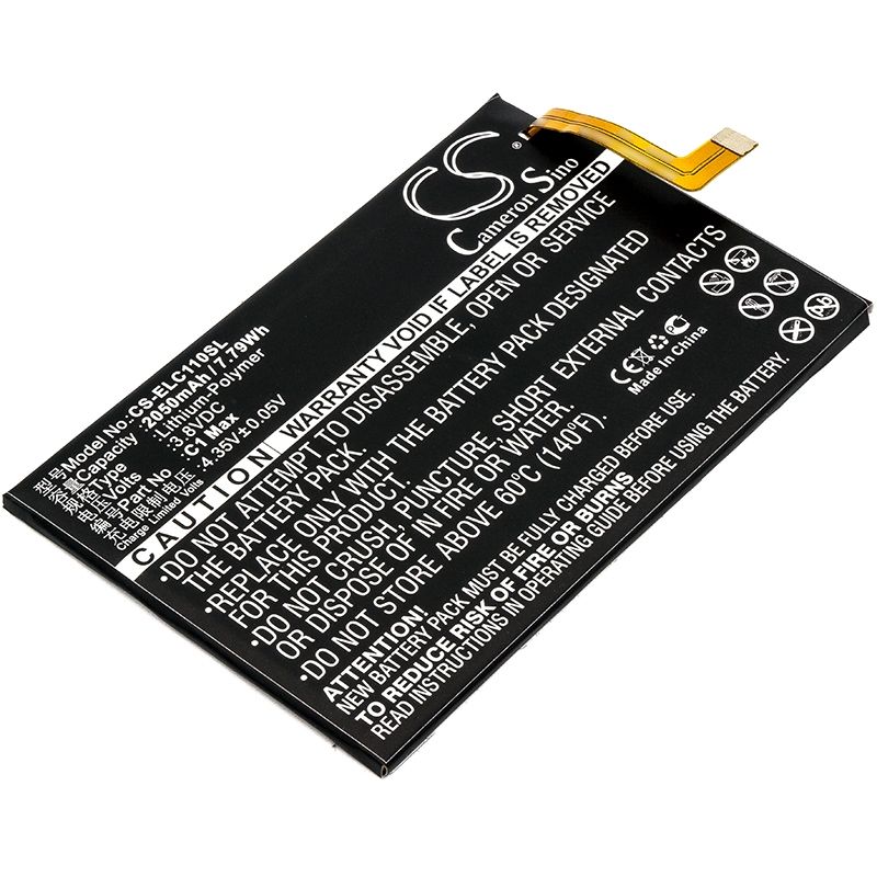Li-Polymer Battery fits Elephone, c1 max 3.8V, 2050mAh Communications Cameron Sino Technology Limited (Suspended)