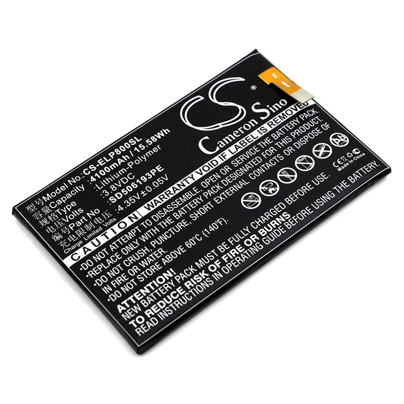 Li-Polymer Battery fits Elephone, p8000 3.8V, 4100mAh Mobile & SmartPhone Cameron Sino Technology Limited