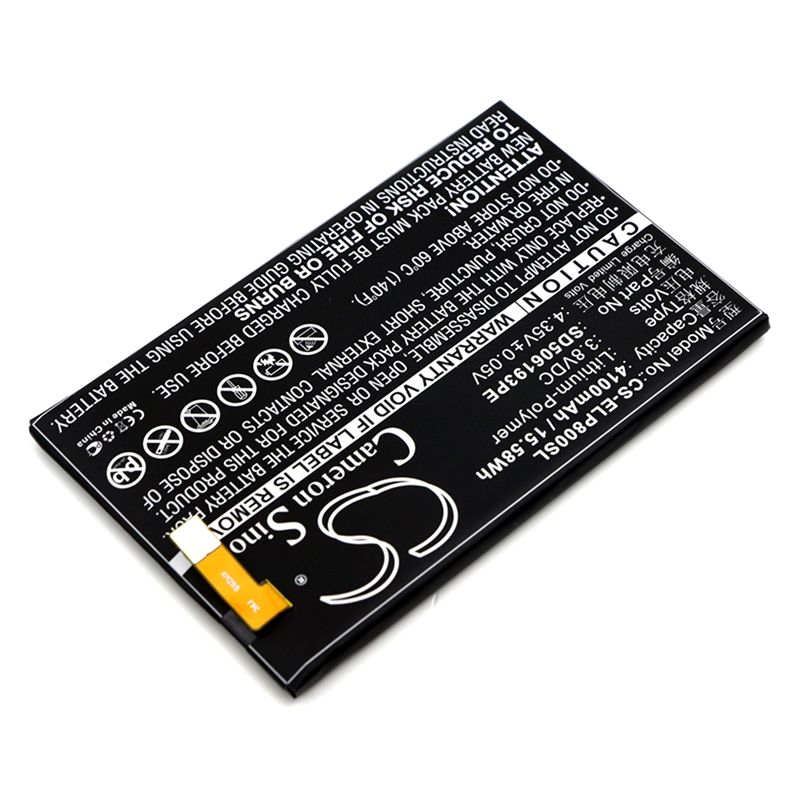 Li-Polymer Battery fits Elephone, p8000 3.8V, 4100mAh Mobile & SmartPhone Cameron Sino Technology Limited