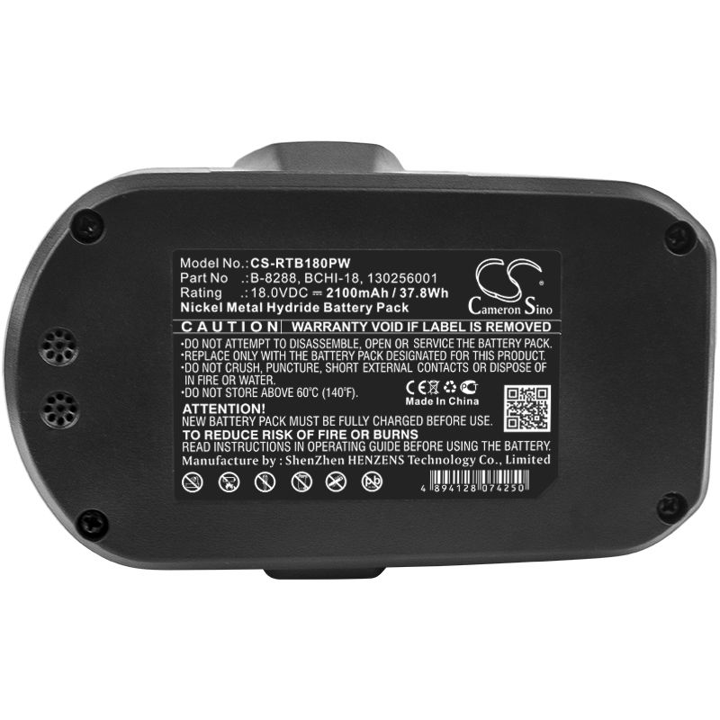 Ni-mh Battery Fits Ryobi, Cdl1802p4, Cid-1802p, Cs1800 18.0v, 2100mah Power Tools Cameron Sino Technology Limited