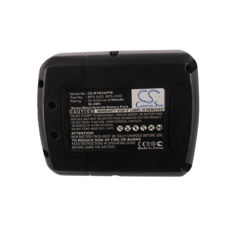Ni-MH Battery fits Ryobi, Crh-2400re, Crh-240rh, 24.0V, 2100mAh Home Electronics Cameron Sino Technology Limited (Suspended)