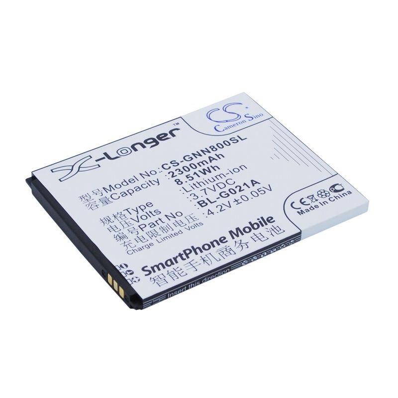 Li-Polymer Battery fits Fly, elegance 2, iq446, gionee 3.7V, 2300mAh Mobile & SmartPhone Cameron Sino Technology Limited
