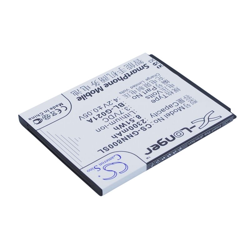 Li-Polymer Battery fits Fly, elegance 2, iq446, gionee 3.7V, 2300mAh Mobile & SmartPhone Cameron Sino Technology Limited