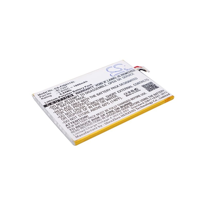 Li-Polymer Battery fits Fly, iq4511 octa, tornado one 3.8V, 1800mAh Mobile & SmartPhone Cameron Sino Technology Limited