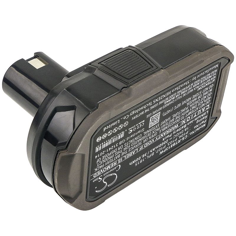 Li-ion Battery fits Ryobi, Bid-1801m, Bid-180l, Bid1821 18.0V, 2000mAh Power Tools Cameron Sino Technology Limited