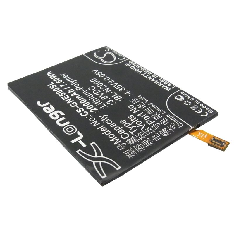 Li-Polymer Battery fits Gionee, e5, elife e5 3.8V, 2000mAh Communications Cameron Sino Technology Limited (Suspended)