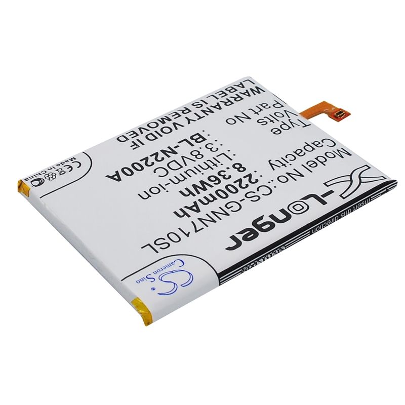Li-Polymer Battery fits Gionee, e7 mini 3.8V, 2200mAh Mobile & SmartPhone Cameron Sino Technology Limited