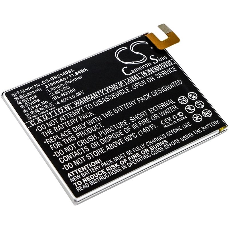 Li-Polymer Battery fits Gionee, elife s10c, elife s10c dual sim, elife s10c dual sim td-lte 3.85V, 3100mAh Mobile & SmartPhone Cameron Sino Technology Limited