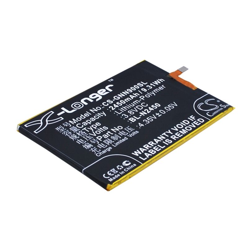 Li-Polymer Battery fits Gionee, elife s5.5l, gn9000l 3.8V, 2450mAh Mobile & SmartPhone Cameron Sino Technology Limited